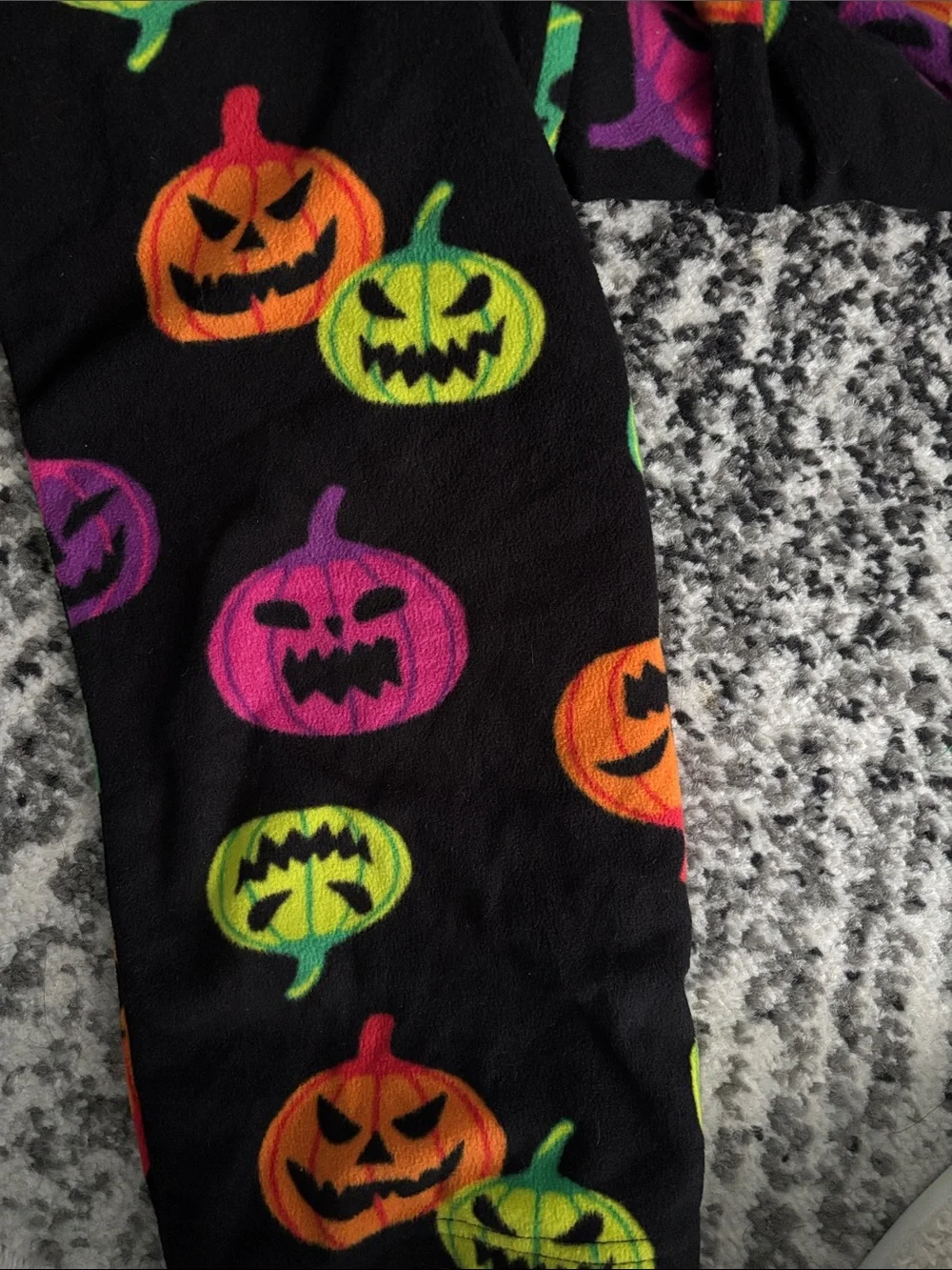 Kids Halloween Pumpkin Print Pajama Pants Size 14